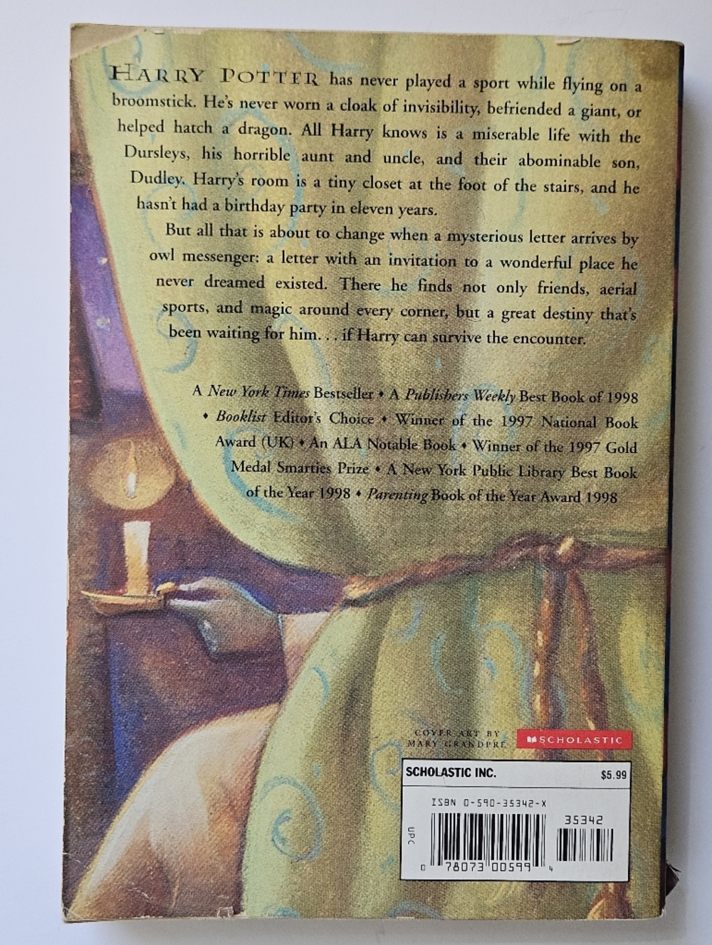 Harry Potter and the Sorcerer's Stone JK Rowling 1999 first edition Scholastic - Picture 3 of 16